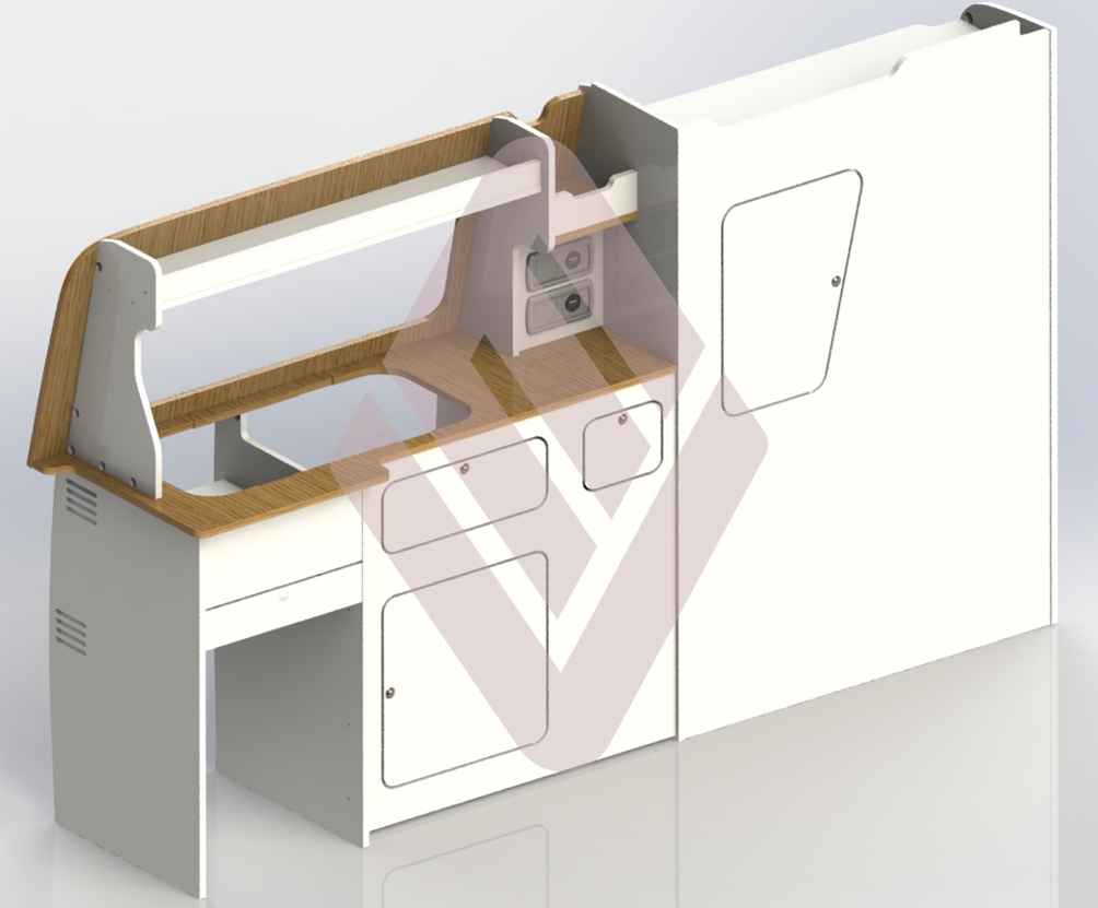 Volkswagen Transporter T5/T6 SWB V1 Campervan Kitchen Interior Unit