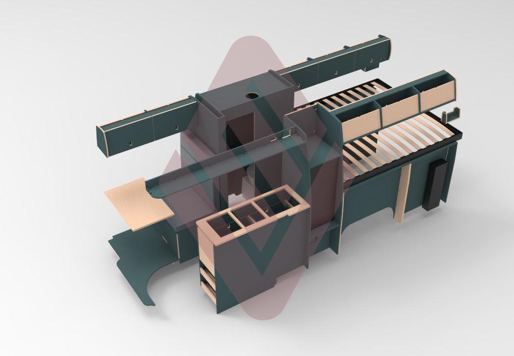 Mercedes Sprinter 2018 Onwards LWB Edition 1 Furniture Kit
