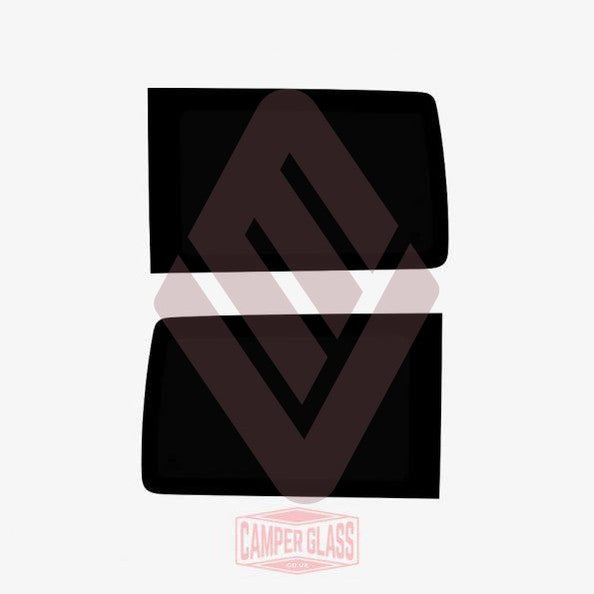 Camper Glass VW T5/T6 – Fixed Windows – Rear Quarter – SWB – Pair – Total Blackout